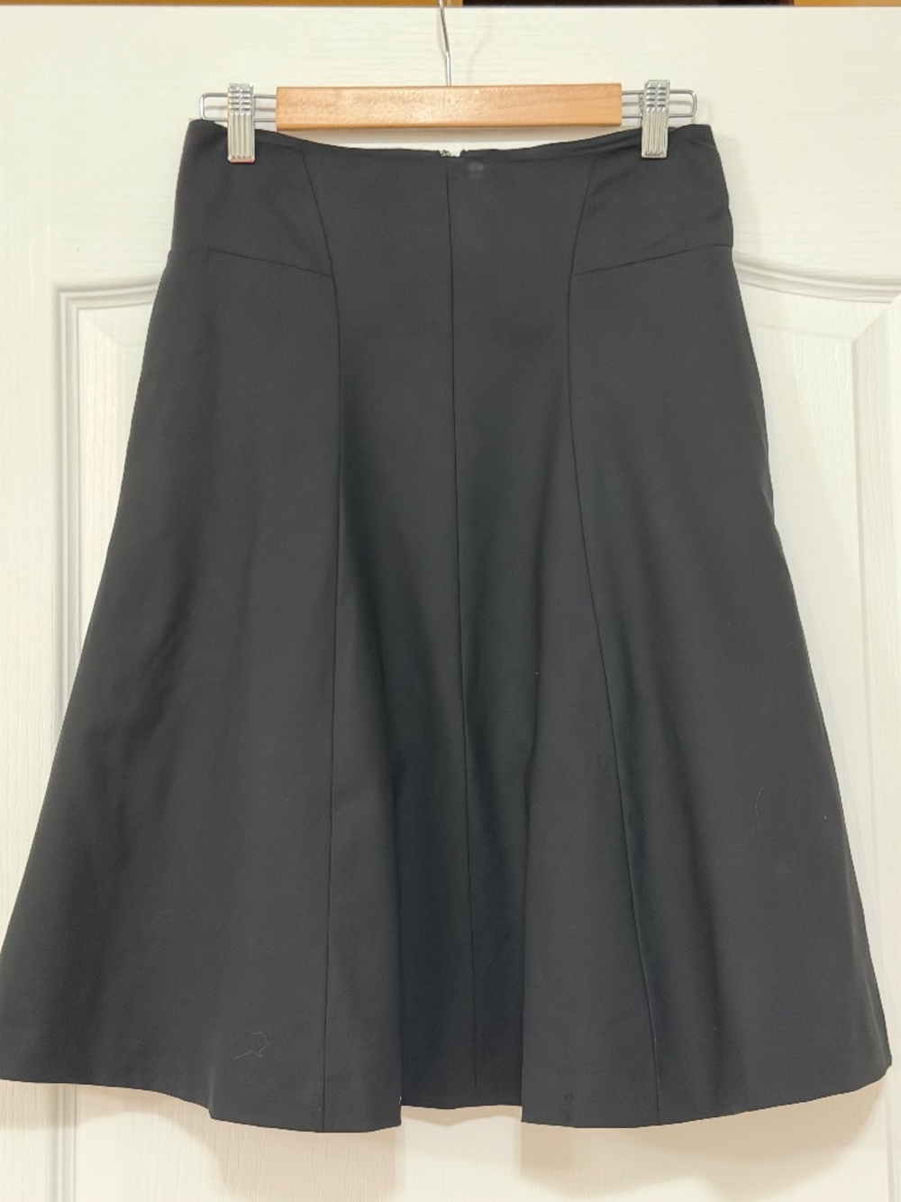 Theory "Shara" Black Flare Skirt with Tulle Lining - Wool Blend - Size 2